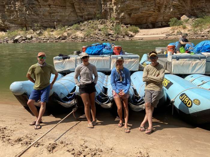 Our Western River Expeditions Guides Andy Dicus Alexis Smith Stephanie Devisser Ben Bressler