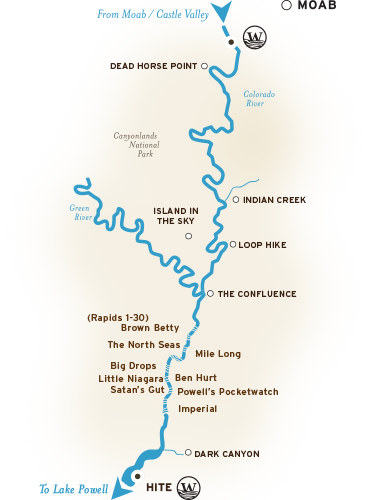 Cataract Canyon River Map