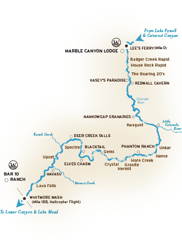 Grand Canyon River Map