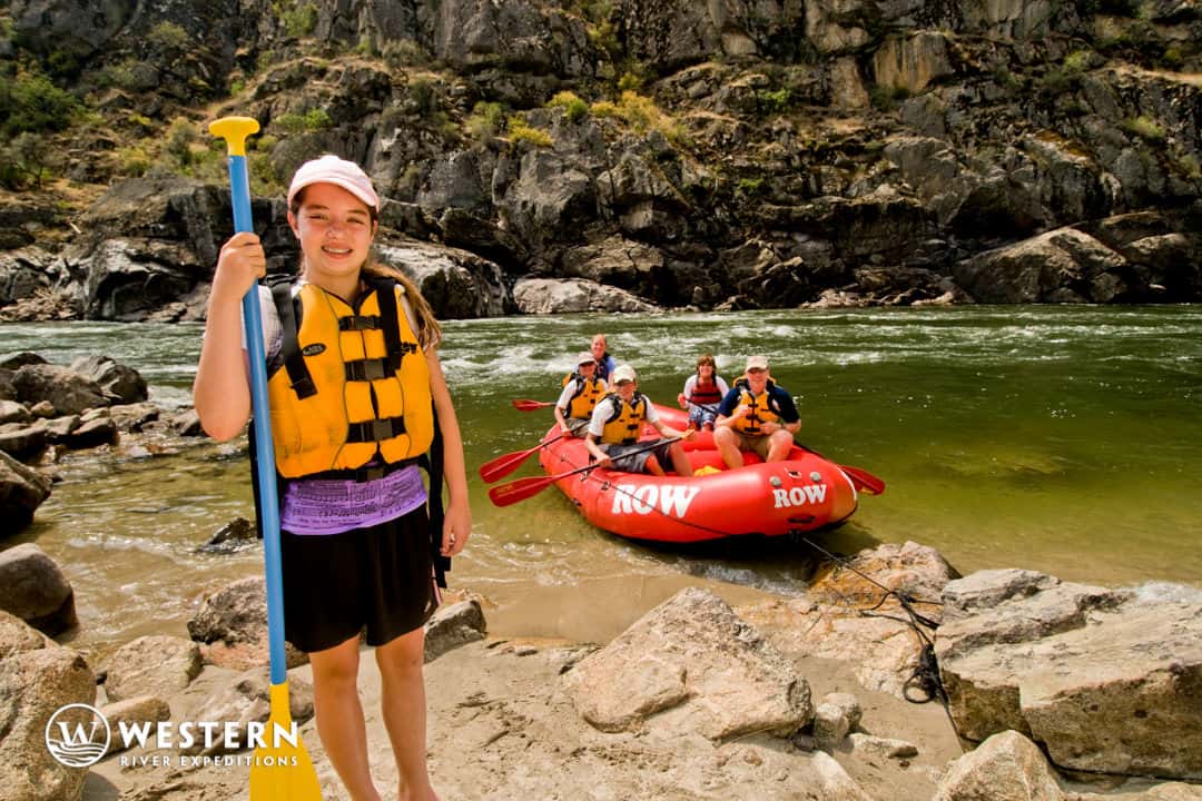 Teens love rafting the lower Salmon River