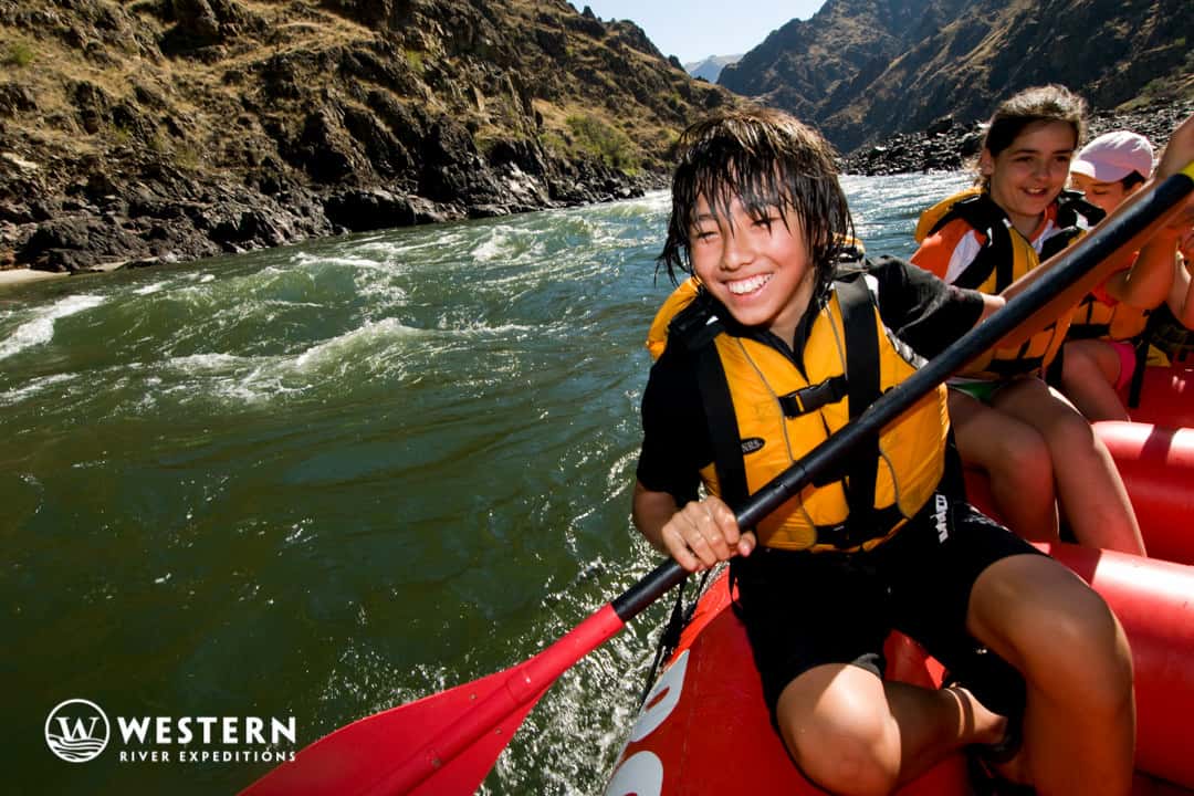 Youth enjoying the Snake River
