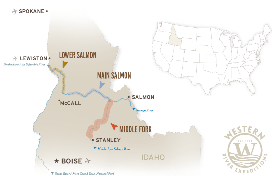 Salmon River Rafting in Idaho