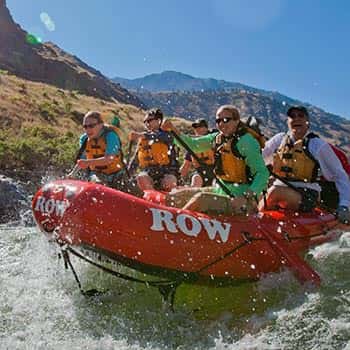 Paddlers on the Snake River