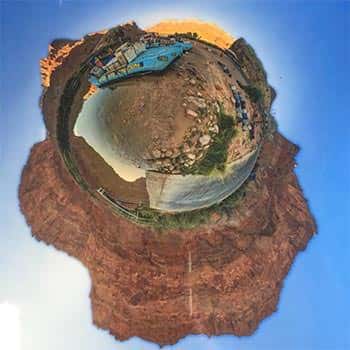 Lee's Ferry 360° Photo Sphere in Tiny Planet View