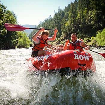 Paddlers on the Rogue River