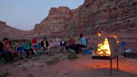 Campfire in Cataract Canyon