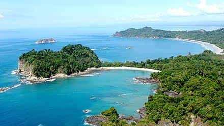 Costa Rica Vacation Package Mauel Antonio Coast Arial