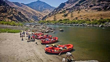 Hells Canyon Rafting Beach