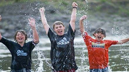 Lower Salmon River Rafting Boys Cheer