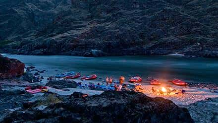 Lower Salmon River Rafting Camp Night 2