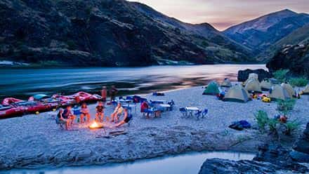 Lower Salmon River Rafting Camp Night