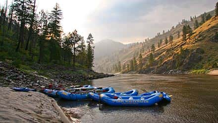 Main Salmon River Rafting Sunset Rafts