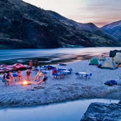 Camp in the canyons of the Lower Salmon River