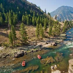 Boats on the Middle Fork of the Salmon River