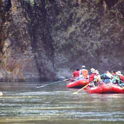 Rafting on the Rogue River in Oregon