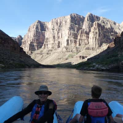All Smiles Floating in Grand Canyon