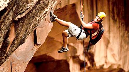 Canyoneering in Ephedra's Grotto