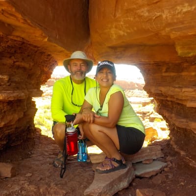 Couple in Canyon Cataract Canyon