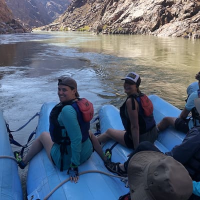 Sitting on the Jrig in Grand Canyon