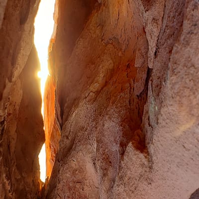 Sun Through Canyon