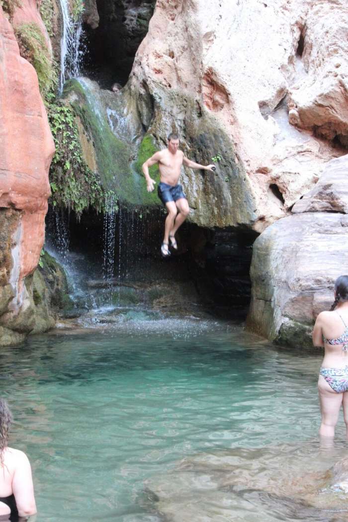 Taking the Plunge at Elves Chasm 1024x1536