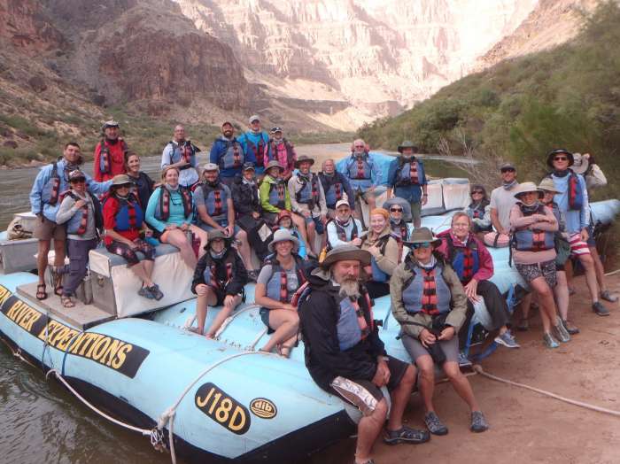 Our Group at the End of Our 7 Day Trip Through the Grand Canyon