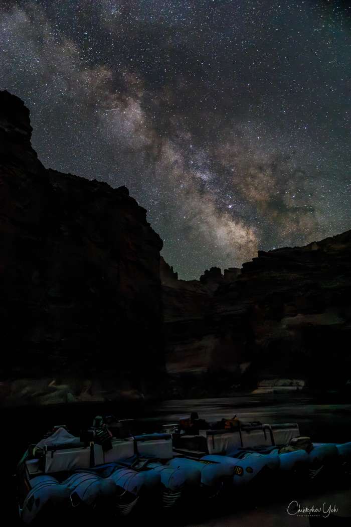Milky Way Over J Rigs in the Grand Canyon