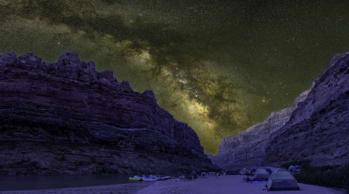Ccataract Canyon Campsites at Night 2
