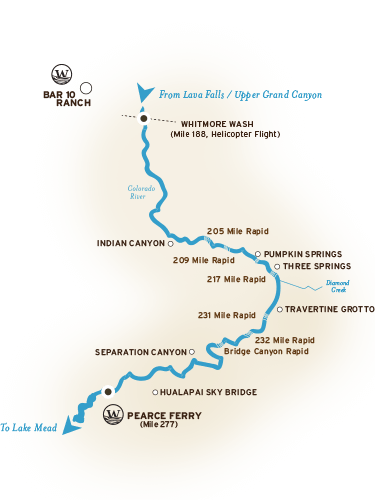 Grand Canyon River Map