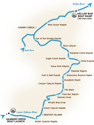 Lower Salmon River Map